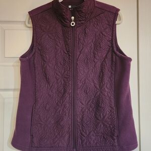 Carole Little Purple Quilted Vest